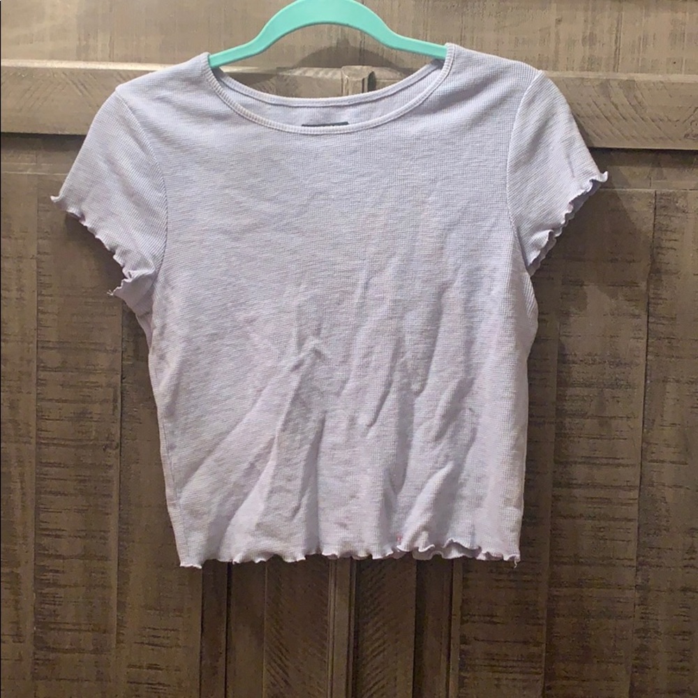 Blue crop top